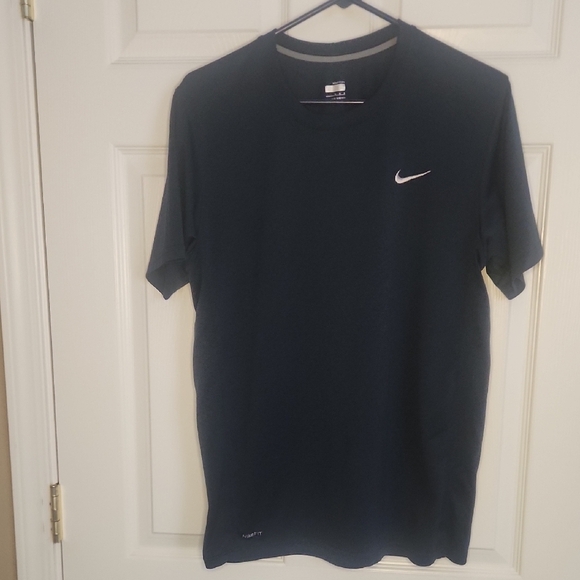Nike Blue Crew Neck Short Sleeve Tee - Picture 5 of 6
